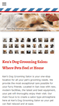 Mobile Screenshot of kensdoggroomingsalon.com